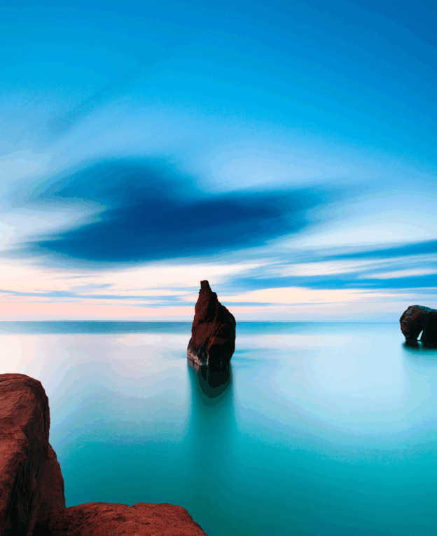 Sunset at Iles de la Madeleine by DanDesroches